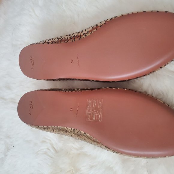 Alaïa Laser-Cut Ballerina Flats ll Peau Miroir Verrerie2 ll Size 37 - Picture 5 of 5